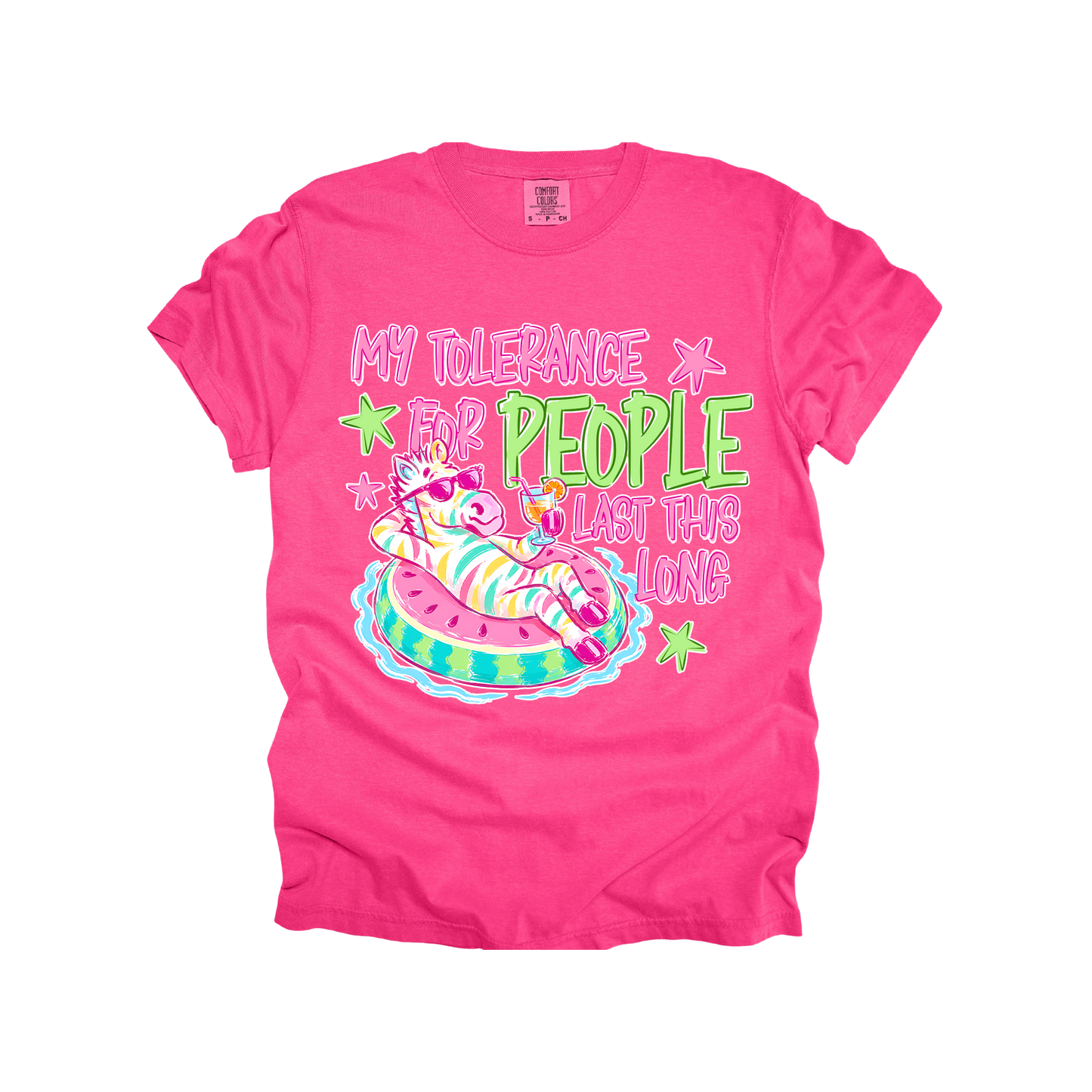 Neon Summer Zebra